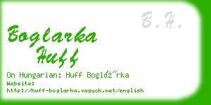 boglarka huff business card